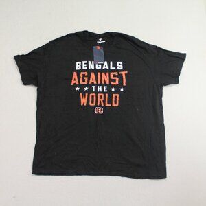 Fanatics Men Black Tee Shirt Cincinatti Bengals Size XXL